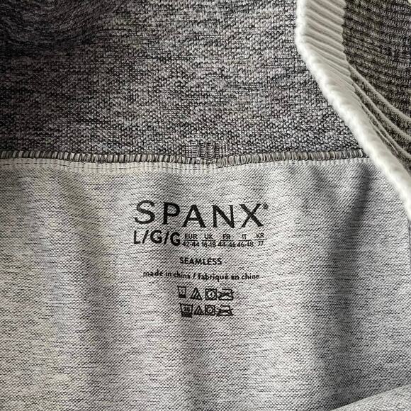 Spanx Seamless Sculpt Leggings Shapewear in Spacedye Cloudy Grey Large NWT - Picture 6 of 13